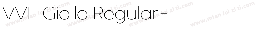 VVE Giallo Regular字体转换